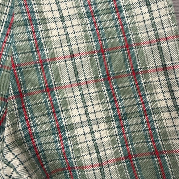 Vintage 70s Sears Rough-Housers Plaid Pants 6 Slim Flare Perma-Prest Boys - Picture 9 of 11